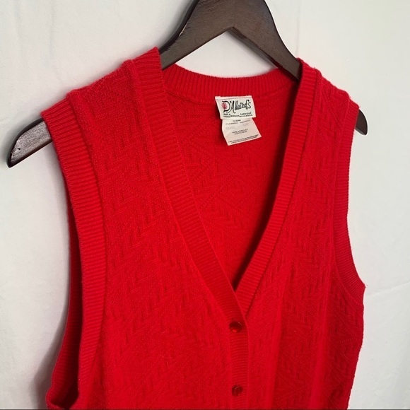VINTAGE Sweater Vest / V-Neck - Size S - Picture 7 of 10